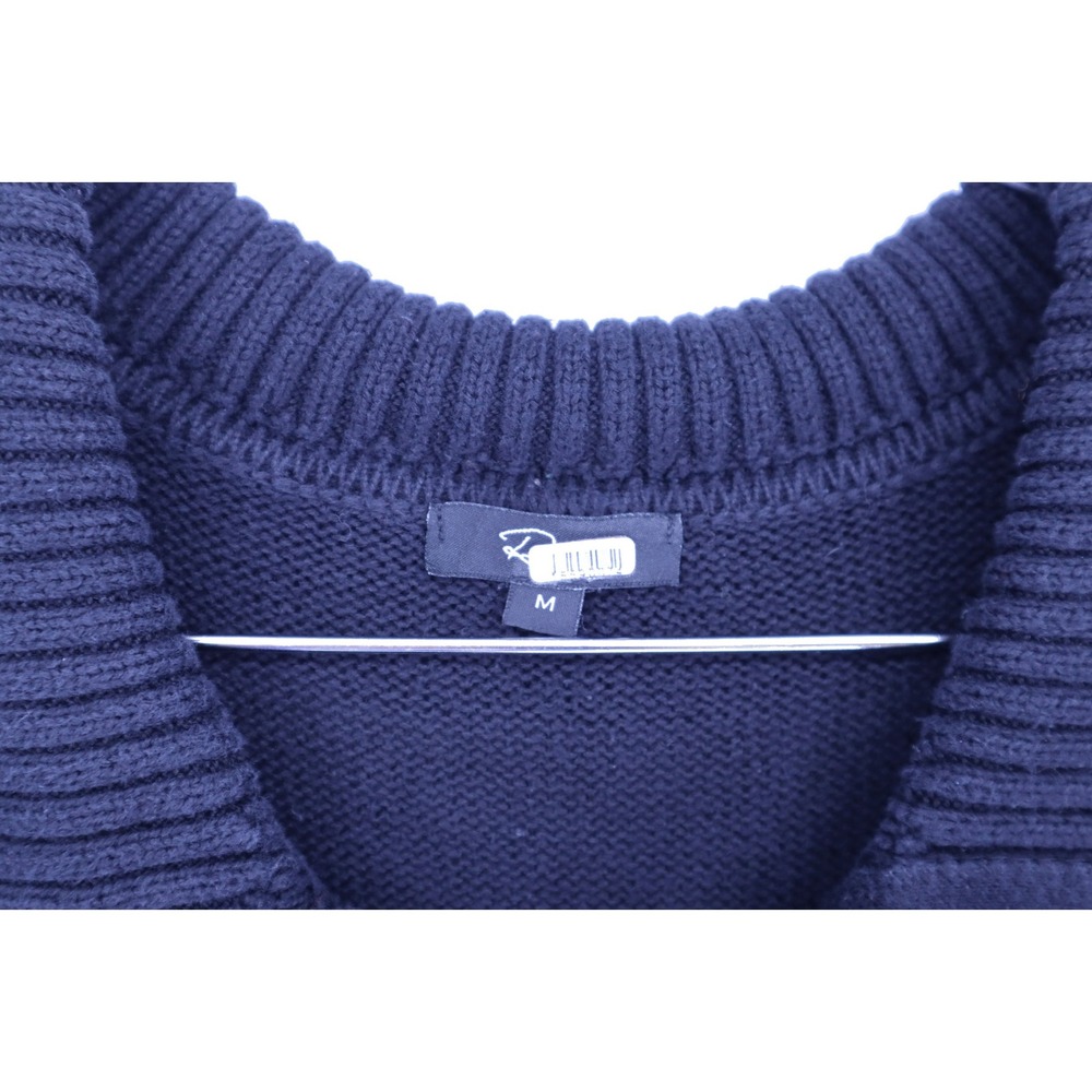 Rails Bodhi Sweater Vest Size M Black Cotton Cashmere Zip Front VGUC - Picture 4 of 4